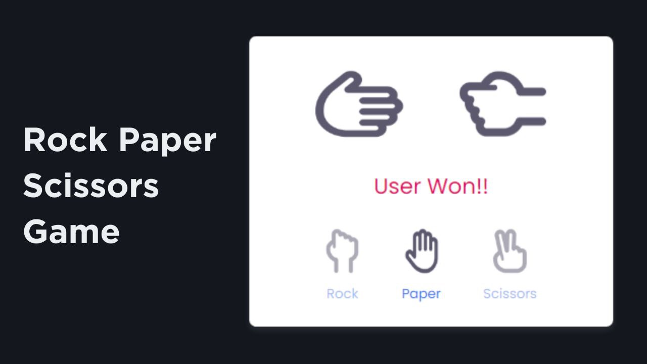 How to Make Rock Paper Scissors Game in HTML CSS & JavaScript | Coding  Stella