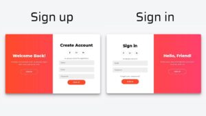 How to make Double Slider Signup-Login Form in HTML CSS & JavaScript