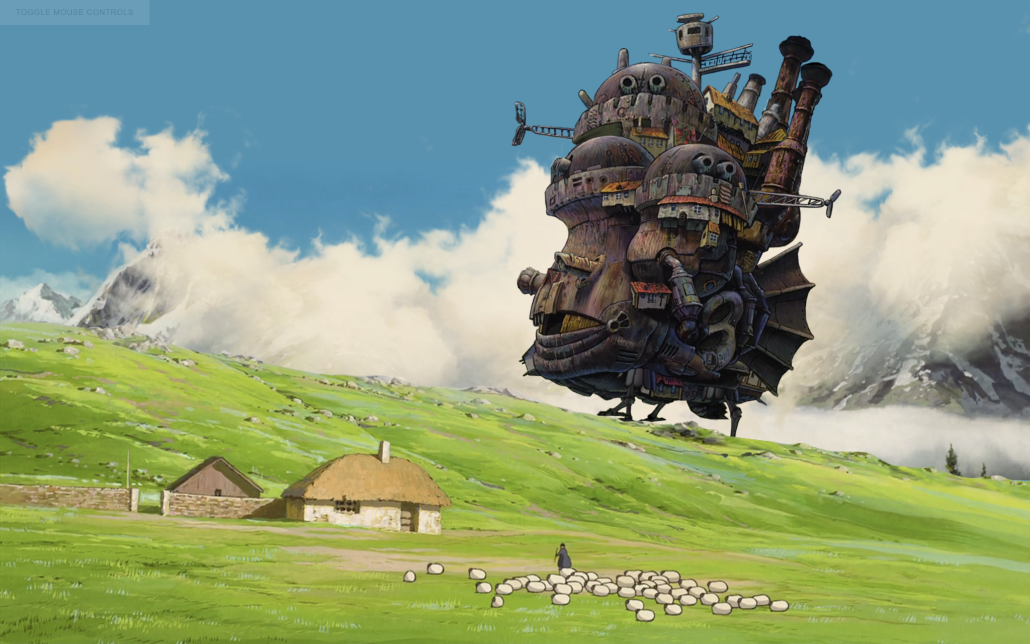 How to make Ghibli style moving castle in HTML CSS & JavaScript ...