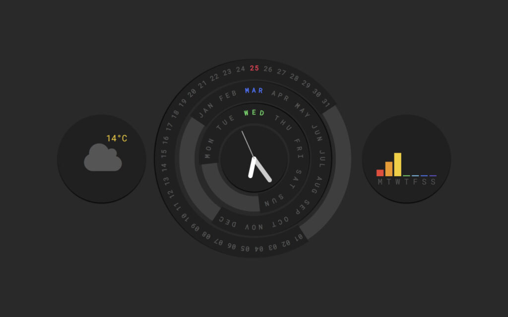 How to create Next Level Modern Clock & Calendar using HTML CSS and JS