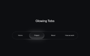 How to make Glowing Tab Navigation using HTML CSS & JavaScript