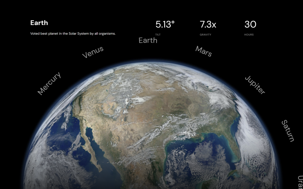 How to make Solar System Planet Picker Animation using HTML CSS & JavaScript