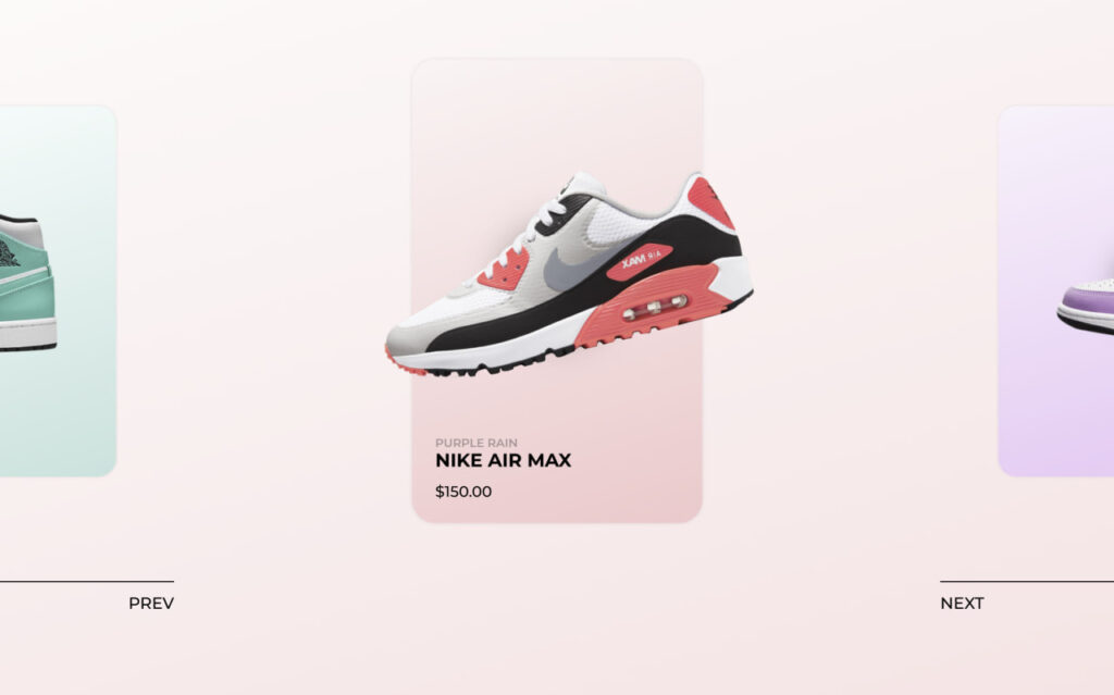 How to create Nike Shoes Animation using HTML CSS and JS